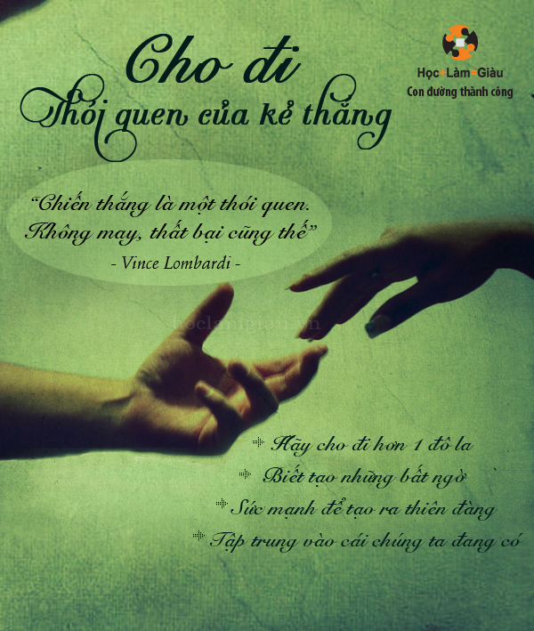 Cho đi – Thói quen của kẻ thắng