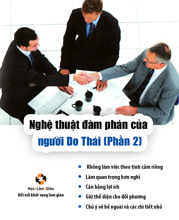 Nghệ thuật đàm phán của người Do Thái (Phần 2)