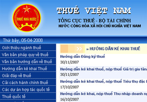 Hướng dẫn khai thuế, nộp thuế GTGT theo phương pháp khấu trừ (Thông tư 60/2007/TT-BTC)