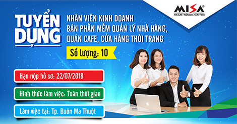 [Buôn Ma Thuột] Tuyển dụng Nhân viên kinh doanh khối Hộ Cá thể