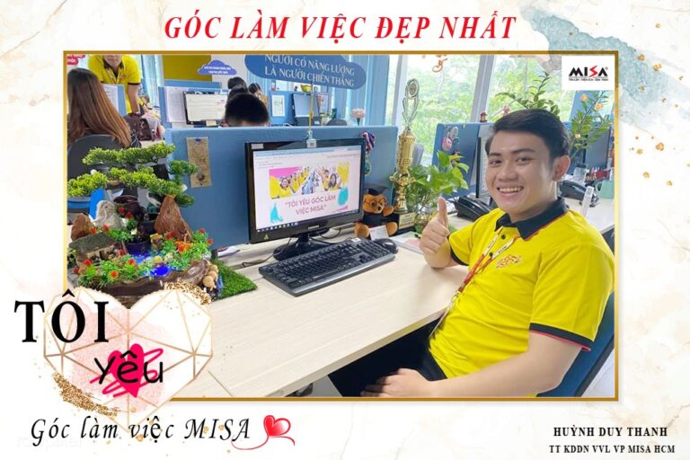 [VP HCM] Cuộc thi ảnh ONLINE “TÔI YÊU GÓC LÀM VIỆC MISA” ngập tràn không gian làm việc xanh – sạch – đẹp