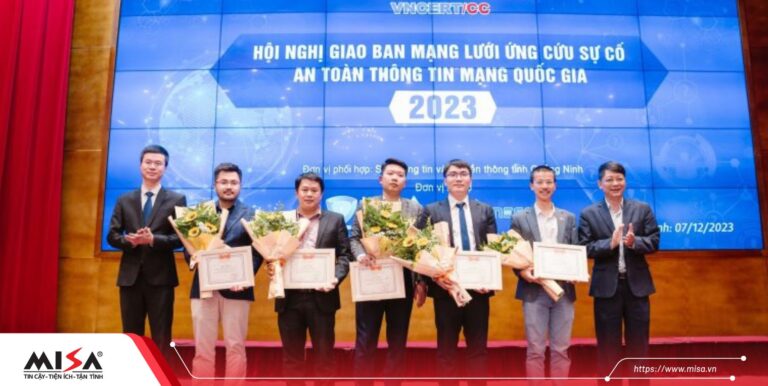 MISA nhận bằng khen của Bộ TT&TT vì những đóng góp tích cực cho Mạng lưới ứng cứu sự cố ANTT mạng quốc gia năm 2023